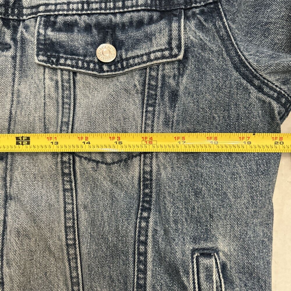 PacSun Sherpa lined Mens Denim Jacket Trucker Style Sz S - Picture 5 of 16